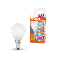 OSRAM Retrofit Classic P LED Lampe matt dimmbar (ex 60W) 6,5W / 4000K Kaltweiß E14-Leuchtmittel-LEDVANCE Shop