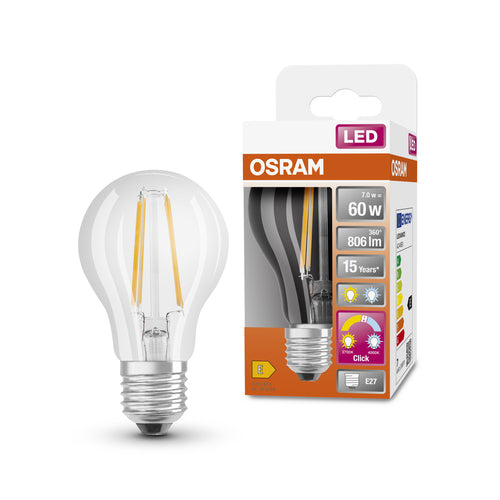 OSRAM LED RELAX and ACTIVE Classic A LED Lampe Tunable Weiß (ex 60W) 7W / 2700-4000K E27-Leuchtmittel-LEDVANCE Shop