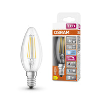 OSRAM Dimmbare LED-Lampe LED SUPERSTAR+ CL B FIL 40 dim 3,4W/940 E14 CRI90 BOX , Kaltweiß-Leuchtmittel-LEDVANCE Shop