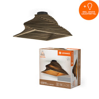 LEDVANCE DECOR Deckenleuchte Decor Cardboard Square Turn braun, inkl. Leuchtmittel-LEDVANCE Shop