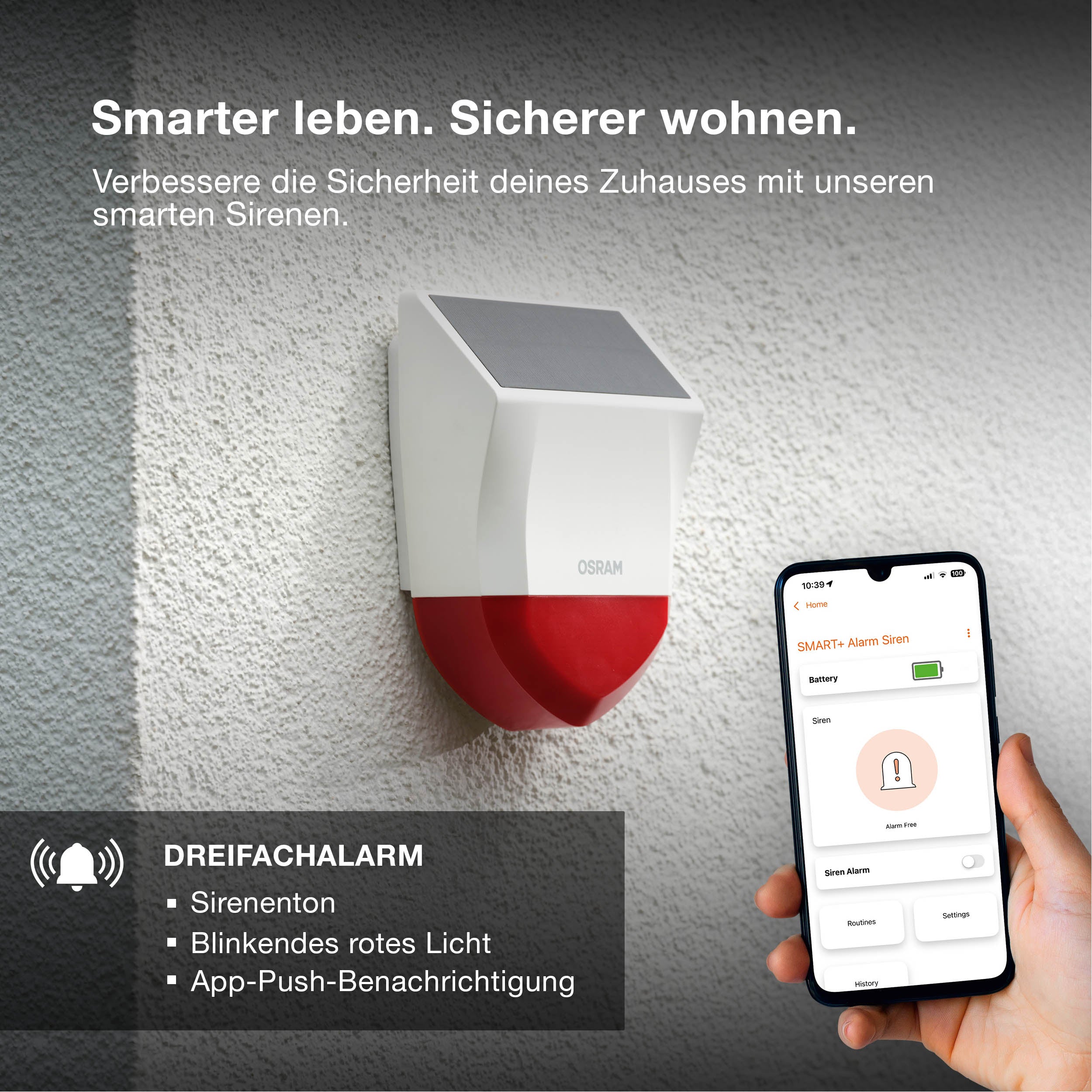 OSRAM SMART+ Außensirene mit WiFi-Technologie