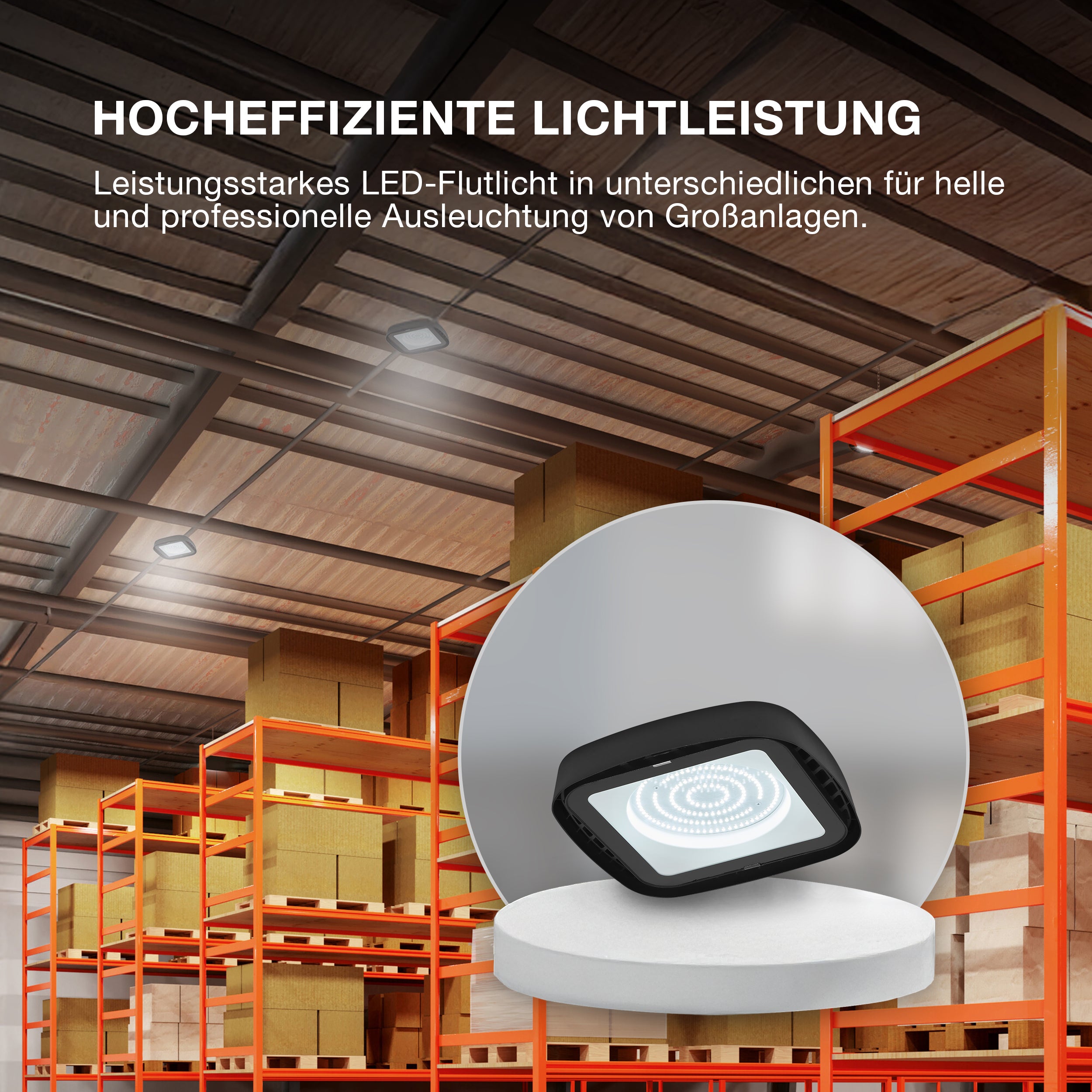 OSRAM Highbay Ufo Deckenleuchte 80W 865 IP65 schwarz