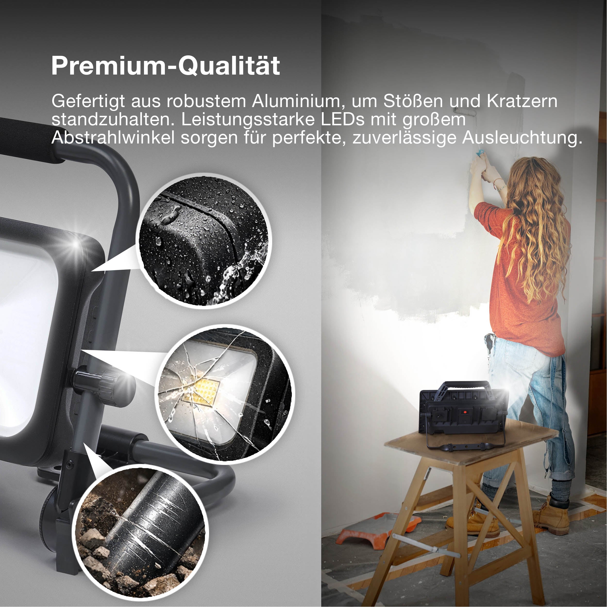 OSRAM WORKLIGHTS VALUE BATTERY, USB, Baustrahler 10W, 800lm, 6500K