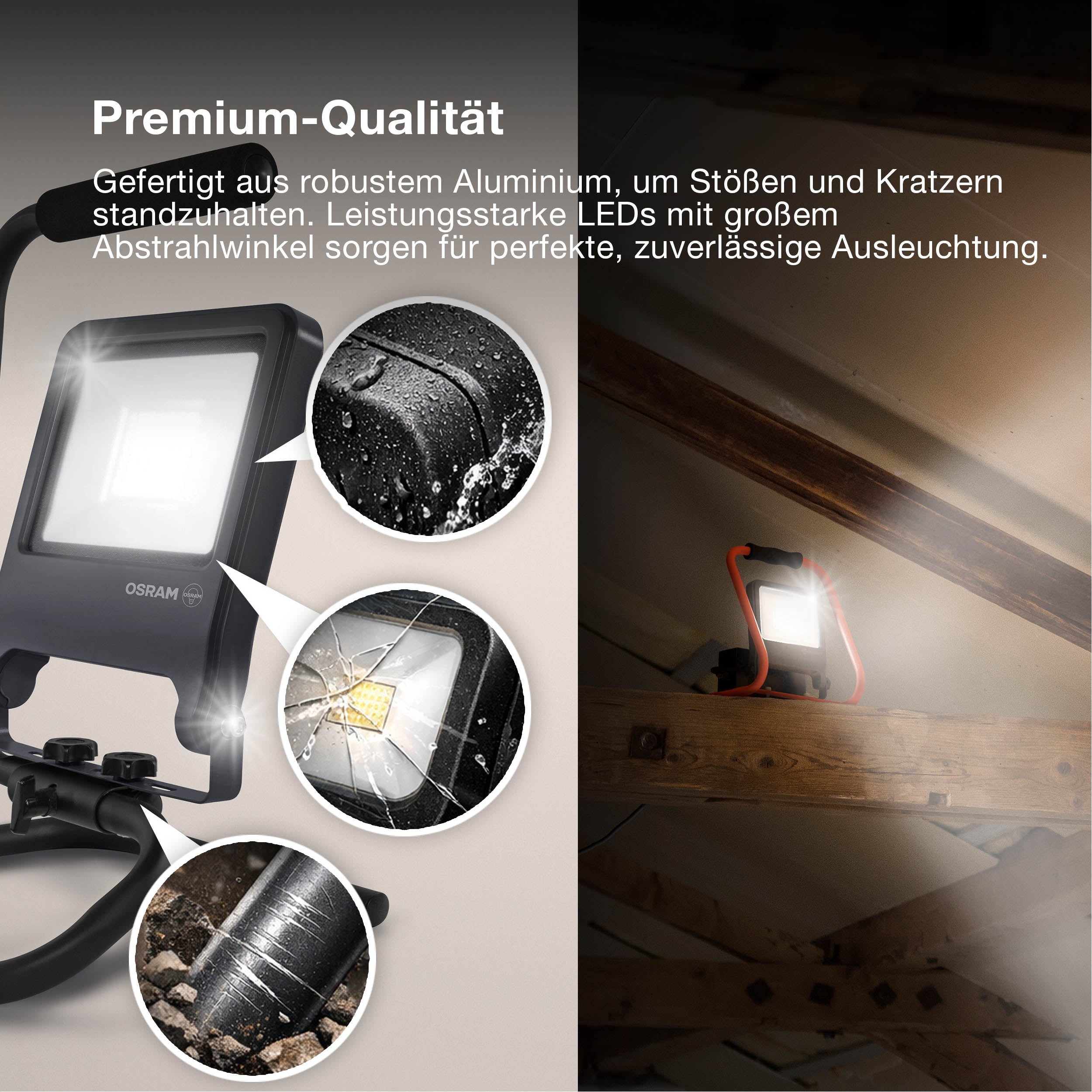 OSRAM Worklights LED Baustrahler S-STAND 20W / 4000K