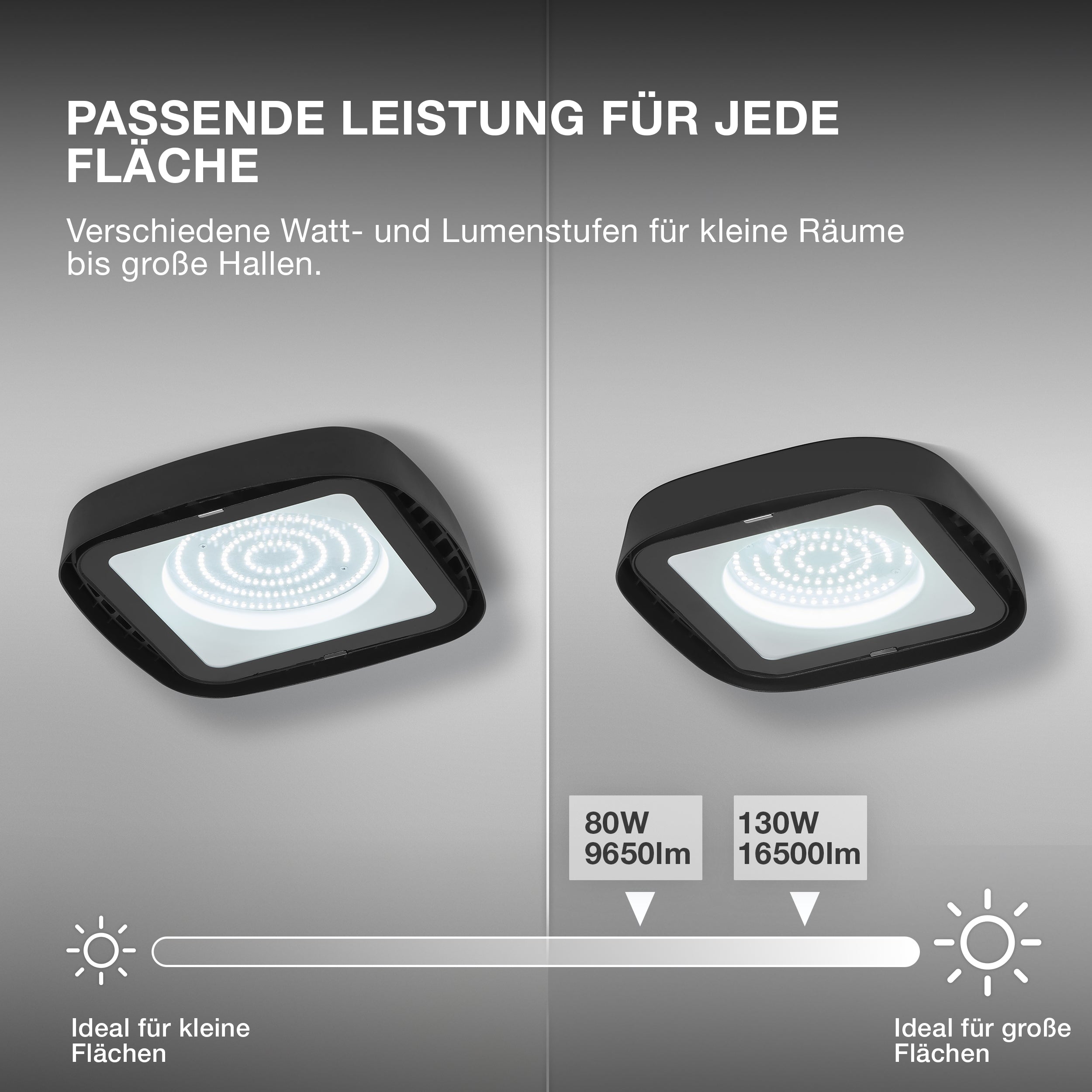 OSRAM Highbay Ufo Deckenleuchte 80W 865 IP65 schwarz