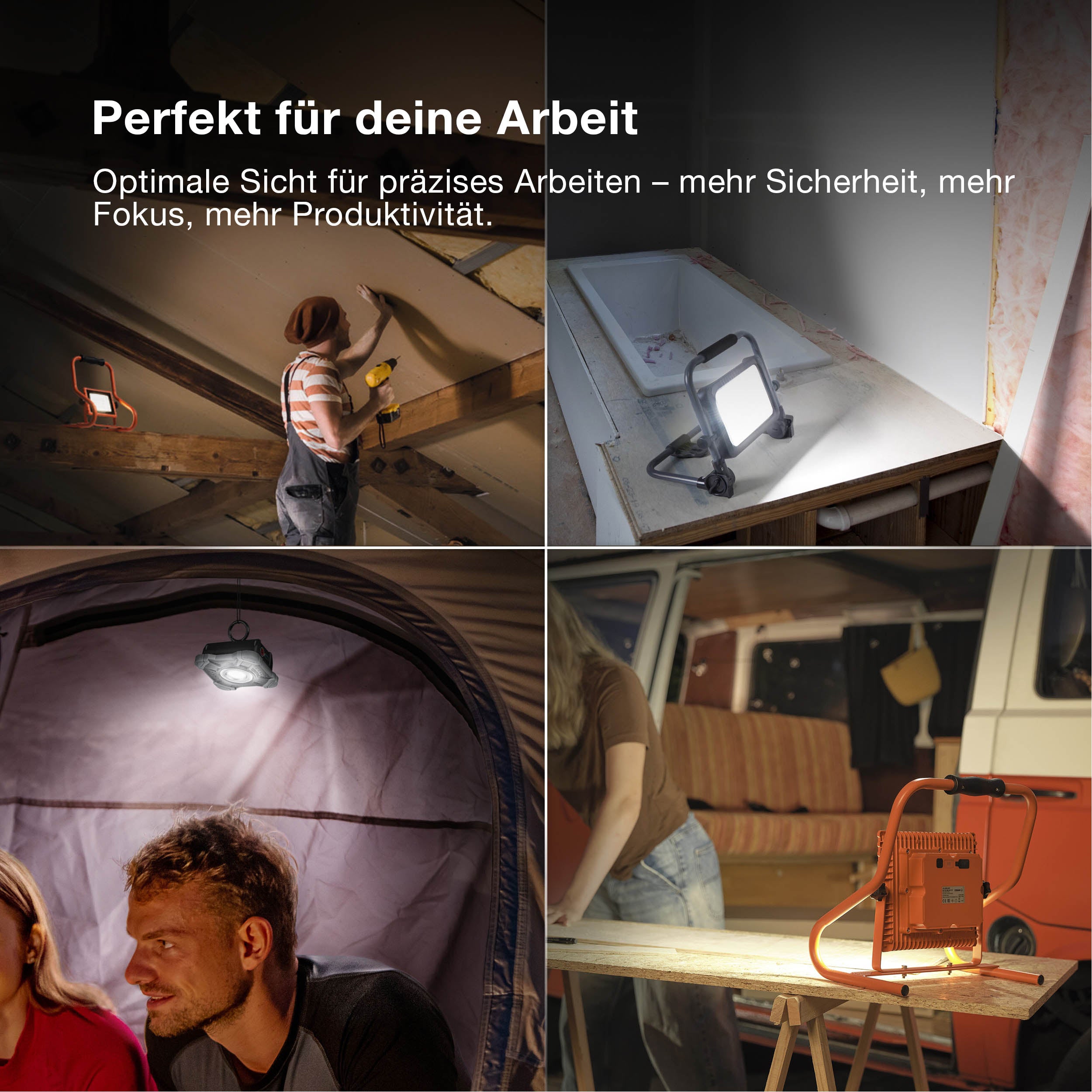 OSRAM WORKLIGHTS VALUE BATTERY, USB, Baustrahler 10W, 800lm, 6500K