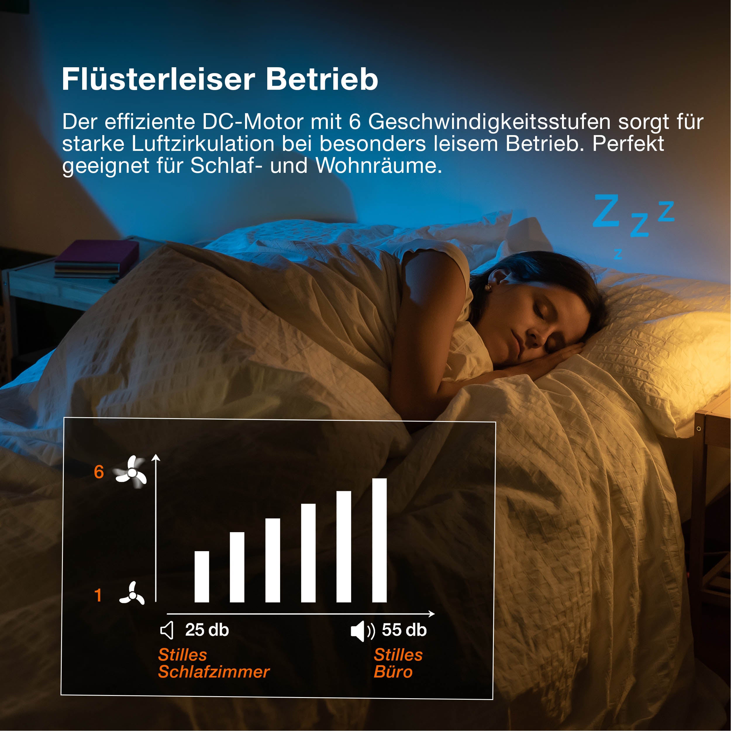 OSRAM LED Deckenventilator Bise 1065mm 48W CCT RGB