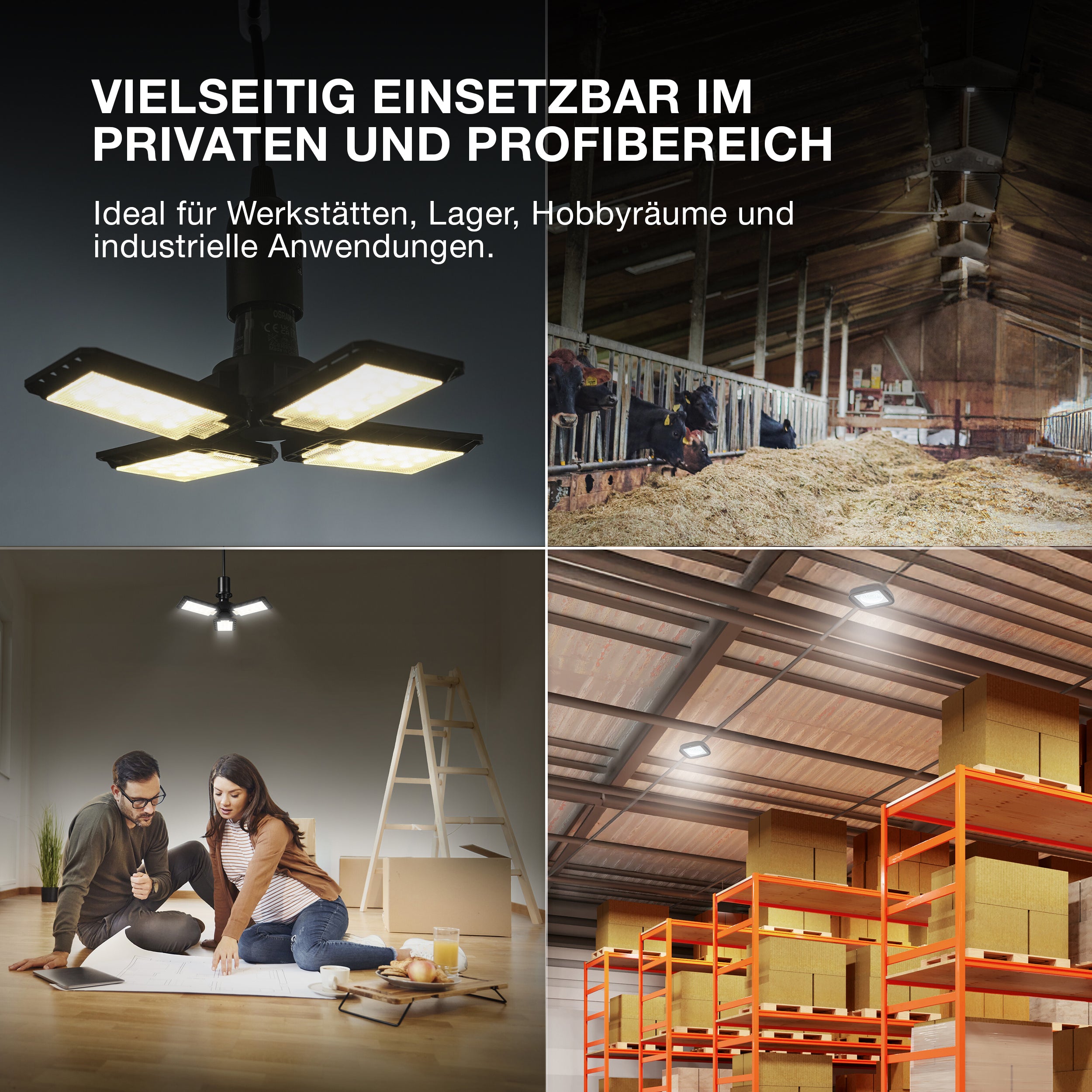 OSRAM Highbay Blade Deckenlampe mit Flügeln 40W 840 E27