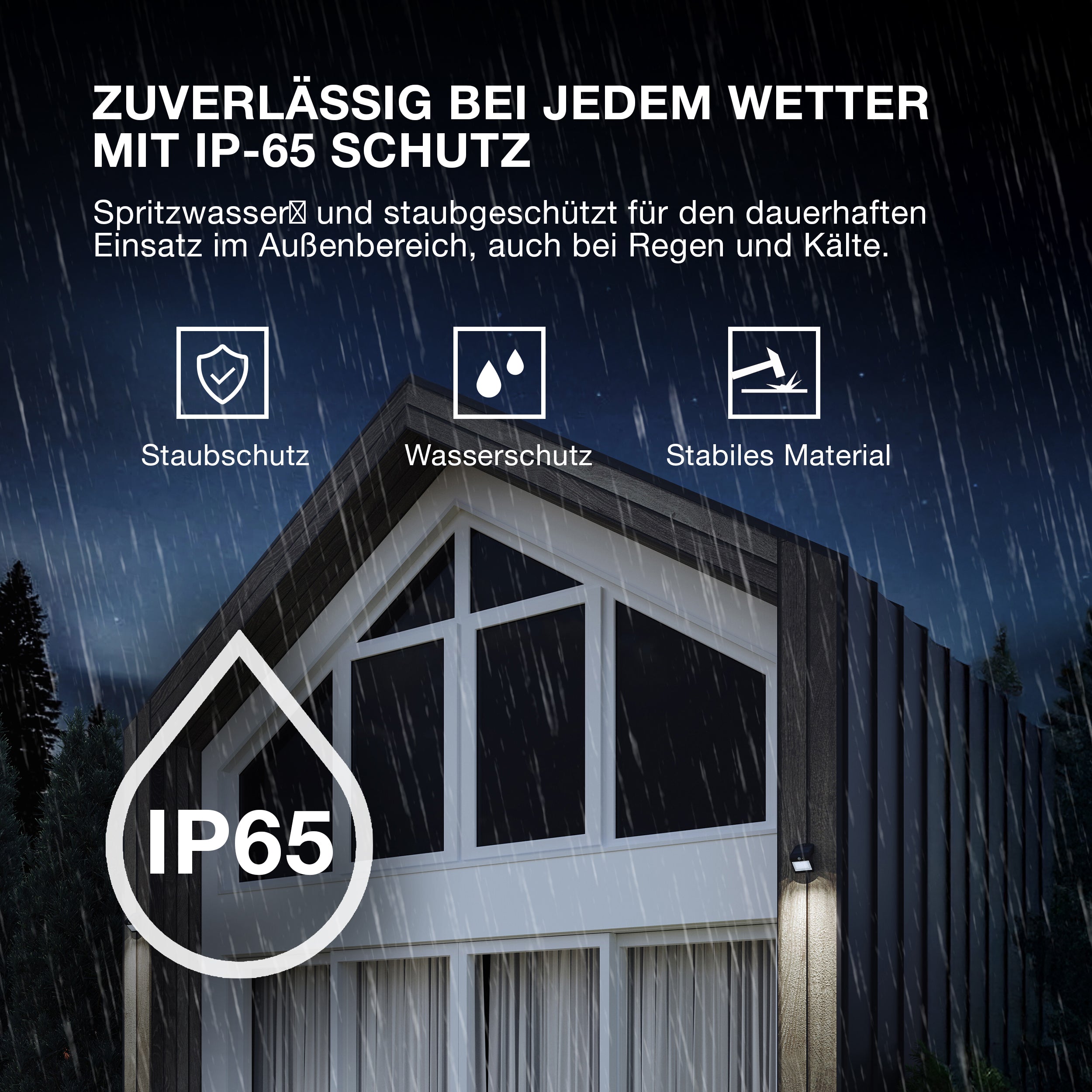 OSRAM LED-Solar-Außenleuchte Endura Outdoor schwarz mit Flutlicht und Solar-Panel, 5 m langes Kabel, mit Fernbedienung und PIR-Bewegungsmelder, 10 W, 1400 lm, 840, 4000 K Lichtfarbe, EEK A