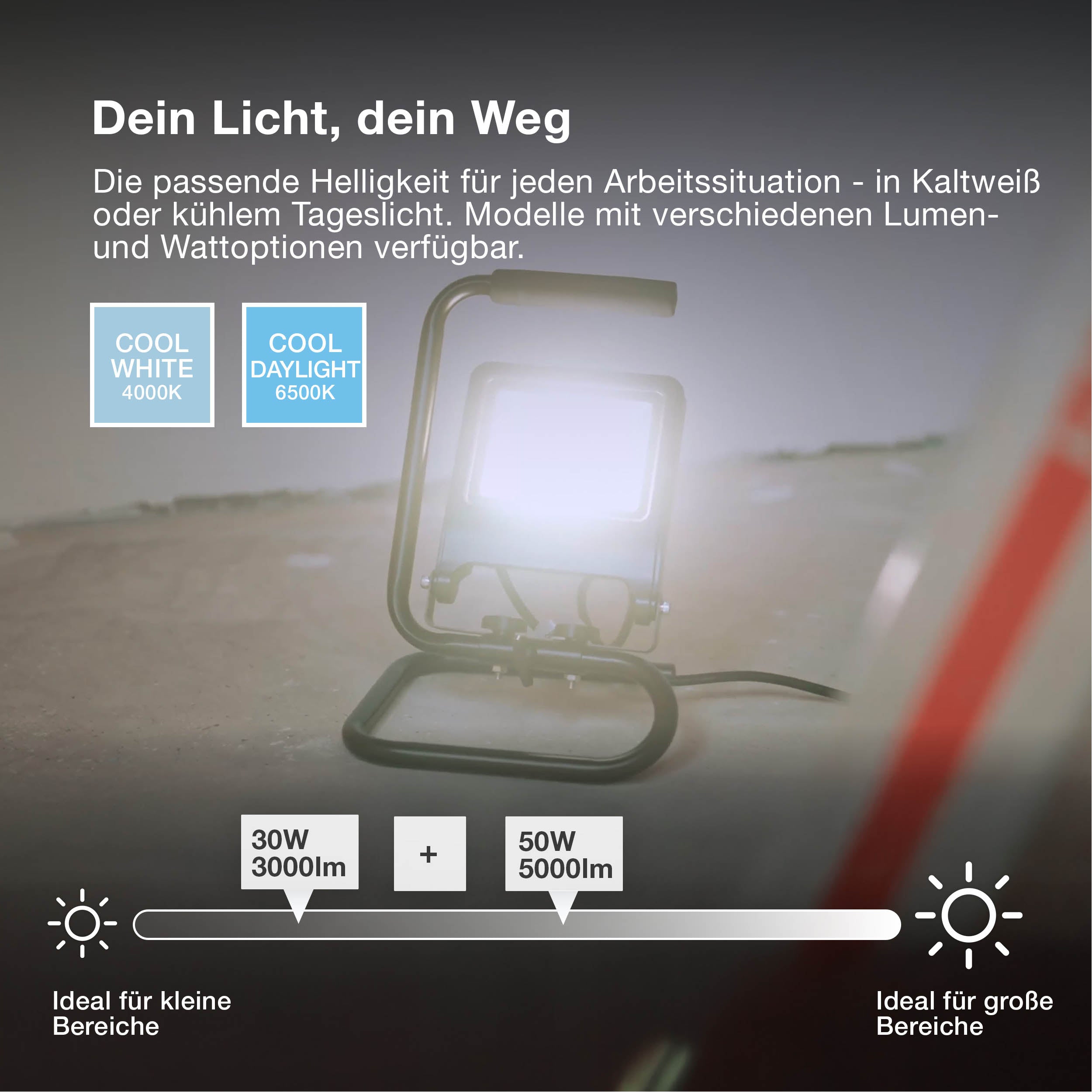 OSRAM Worklights LED Baustrahler S-STAND 20W / 4000K