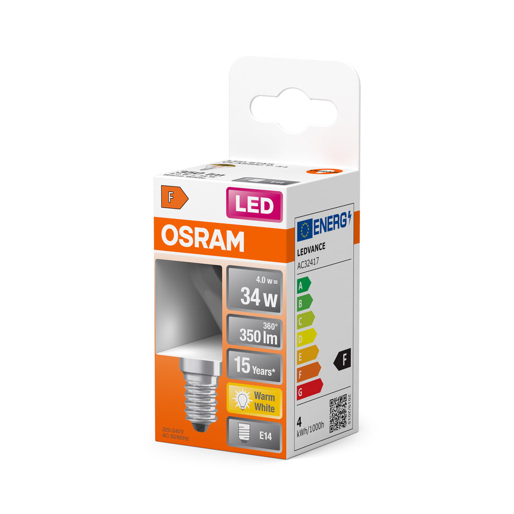 OSRAM LED Lampe LED Retrofit CLASSIC P Mirror 4W 827 Clear E14, 380 lm, 2700 K, Warmweiß-LEDVANCE Shop