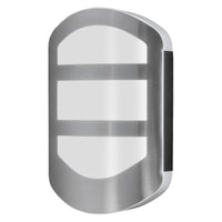 OSRAM ENDURA Style Plate Wall Wandleuchte in moderner Edelstahloptik mit indirektem Licht,  helle und funktionale LED-Außenleuchte, IP44-Schutz, für Eingangsbeleuchtung und Fassaden