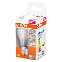 OSRAM LED Lampe LED Retrofit CLASSIC A 4W 865 Frosted E27, 470 lm, 6500 K, Kaltes Tageslicht-LEDVANCE Shop