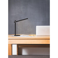 OSRAM Panan Alu Tischleuchte, Schwarz, Aluminium, dimmbar