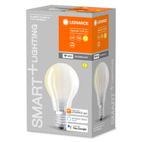 LEDVANCE SMART+ WiFi Filament Classic Dimmable , LED-Lampe, Bleifreies Glas, Matt, 7,5 W, (ex 75 W), 1055 lm, Warmweiß, 2700 K, Wifi, Smartspeaker-Kompatibel, Dimmbar
