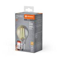 LEDVANCE SMART+ WiFi Filament Classic Dimmable , LED-Lampe, Bleifreies Glas, Smoke, 6 W, (ex 44 W), 540 lm, Warmweiß, 2500 K, Wifi, Smartspeaker-Kompatibel, Dimmbar