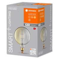 LEDVANCE SMART+ WiFi Filament Globe Dimmable , LED-Lampe, Bleifreies Glas, Smoke, 6 W, (ex 42 W), 500 lm, Warmweiß, 2500 K, Wifi, Smartspeaker-Kompatibel, Dimmbar