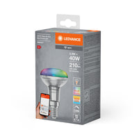 LEDVANCE SMART+ SPOT CONCENTRA Multicolor , LED-Lampe, Bleifreies Glas, 3,3 W, (ex 40 W), 210 lm, RGBW, von 2700 bis 6500 K, Wifi, Smartspeaker-Kompatibel, Dimmbar
