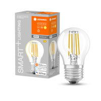 LEDVANCE SMART+ WiFi Filament Mini Bulb Dimmable , LED-Lampe, Bleifreies Glas, Klar, 4 W, (ex 40 W), 470 lm, Warmweiß, 2700 K, Wifi, Smartspeaker-Kompatibel, Dimmbar