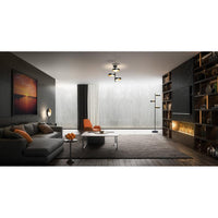 OSRAM DECOR Memphis Deckenleuchte, schwarz/gold, G9