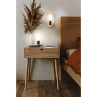 LEDVANCE DECOR Wood Touch Tischleuchte USB, schwarz/holz, E27-Tischlampen-LEDVANCE Shop