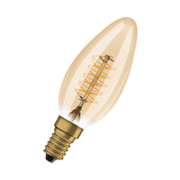 OSRAM Vintage 1906 LED Leuchte CLASSIC A,B,P SLIM FILAMENT dimmbar 3,4W 822 Gold E14