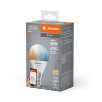 LEDVANCE SMART+ WiFi Mini Bulb Tunable White in P-Form, LED-Lampe, Matt, 4,9 W, (ex 40 W), 470 lm, Lichtfarbe variabel, von 2700 bis 6500 K, Wifi, Dimmbar