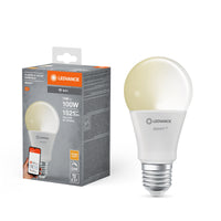 LEDVANCE SMART+ WiFi Classic Dimmable in A-Form, LED-Lampe, Matt, 14 W, (ex 100 W), 1521 lm, Warmweiß, 2700 K, Wifi, Google Assistant, Amazon Alexa, Dimmbar, 20000 h