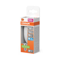 OSRAM LED PCR LAMP WITH CLASSIC B in B-Form, LED-Lampe, Matt, 7,5 W, (ex 60 W), 806 lm, Kaltweiß, 6500 K, 15000 h, CRI 80