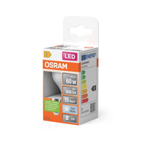 OSRAM LED PCR LAMP WITH CLASSIC P in P-Form, LED-Lampe, Matt, 7,5 W, (ex 60 W), 806 lm, Kaltweiß, 4000 K, 15000 h, CRI 80