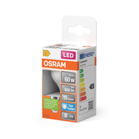 OSRAM LED PCR LAMP WITH CLASSIC P in P-Form, LED-Lampe, Matt, 7,5 W, (ex 60 W), 806 lm, Kaltweiß, 6500 K, 15000 h, CRI 80