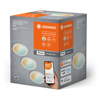 LEDVANCE SMART+ WIFI Unterschrankleuchte, rund, weiß, 6,5W, 375lm, 83mm, regulierbares Weißlicht, dimmbar, lange Lebensdauer, einfache Montage, App-steuerbar, 3000K - 6500K, für Küche, Regal