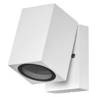 OSRAM ENDURA Classic Cube ADJ WALL Außen-Wandleuchte, weiß, GU10-Sockel (max 35W), kann mit einfacher oder smarter Lampe bestückt werden, ausrichtbarer Leuchtenkopf, Schutzklasse IP44