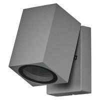 OSRAM ENDURA Classic Cube ADJ WALL Außen-Wandleuchte, silber, GU10-Sockel (max 35W), kann mit einfacher oder smarter Lampe bestückt werden, ausrichtbarer Leuchtenkopf, Schutzklasse IP44