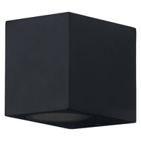 OSRAM ENDURA Classic Square Down Außen-Wandleuchte, schwarz, GU10-Sockel (max 35W), kann mit einfacher oder smarter Lampe bestückt werden, Down oder Up/Down Leuchtenvariante, Schutzklasse IP44