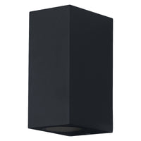 OSRAM ENDURA Classic Square Updown Außen-Wandleuchte, schwarz, GU10-Sockel (max 35W), kann mit einfacher oder smarter Lampe bestückt werden, Down oder Up/Down Leuchtenvariante, Schutzklasse IP44