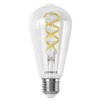 LEDVANCE SMART+WIFI Filament Edison RGBTW , LED-Lampe, Bleifreies Glas, Klar, 4,8 W, (ex 40 W), 470 lm, RGBW, 2700 K, Wifi, Smartspeaker-Kompatibel, Dimmbar