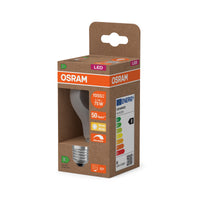 OSRAM LED CLASSIC A ENERGY EFFICIENCY B DIM in A-Form, LED-Lampe, Bleifreies Glas, Klar, 5,7 W, (ex 75 W), 1055 lm, Warmweiß, 2700 K, Dimmbar, 50000 h, CRI 80