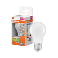 OSRAM LED LAMP WITH CLASSIC A in A-Form, LED-Lampe, Matt, 4,9 W, (ex 40 W), 1521 lm, Kaltweiß, 4000 K, 15000 h, CRI 80
