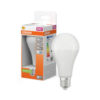 OSRAM LED PCR LAMP WITH CLASSIC A in A-Form, LED-Lampe, Matt, 19 W, (ex 150 W), 2452 lm, Kaltweiß, 4000 K, 15000 h, CRI 80
