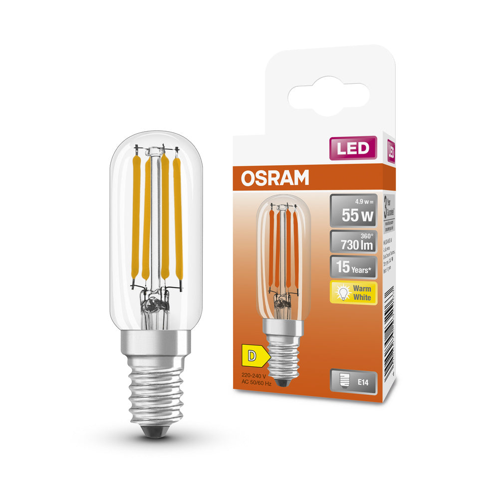 OSRAM LED Lampe LED SPECIAL T26 4.9W 827 Clear E14, 730 lm, 2700 K, Warmweiß-LEDVANCE Shop