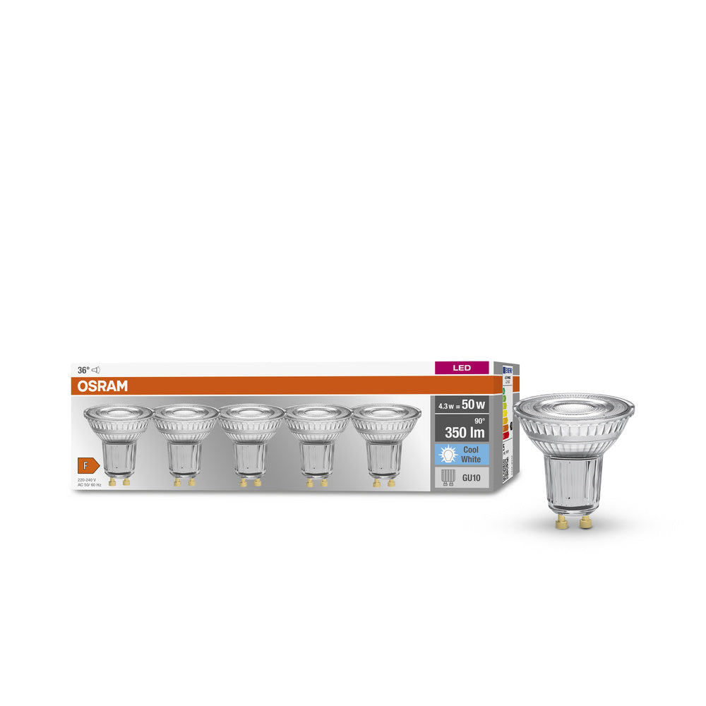 OSRAM LED BASE PAR16 4.3W 840 GU10