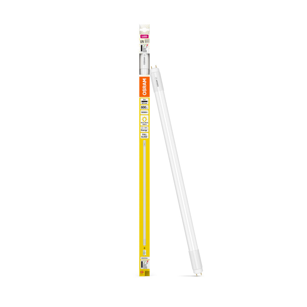OSRAM LED Röhre TUBE T8 UNIVERSAL 600 mm 8W 830, 800 lm, 3000 K, Warmweiß-LEDVANCE Shop
