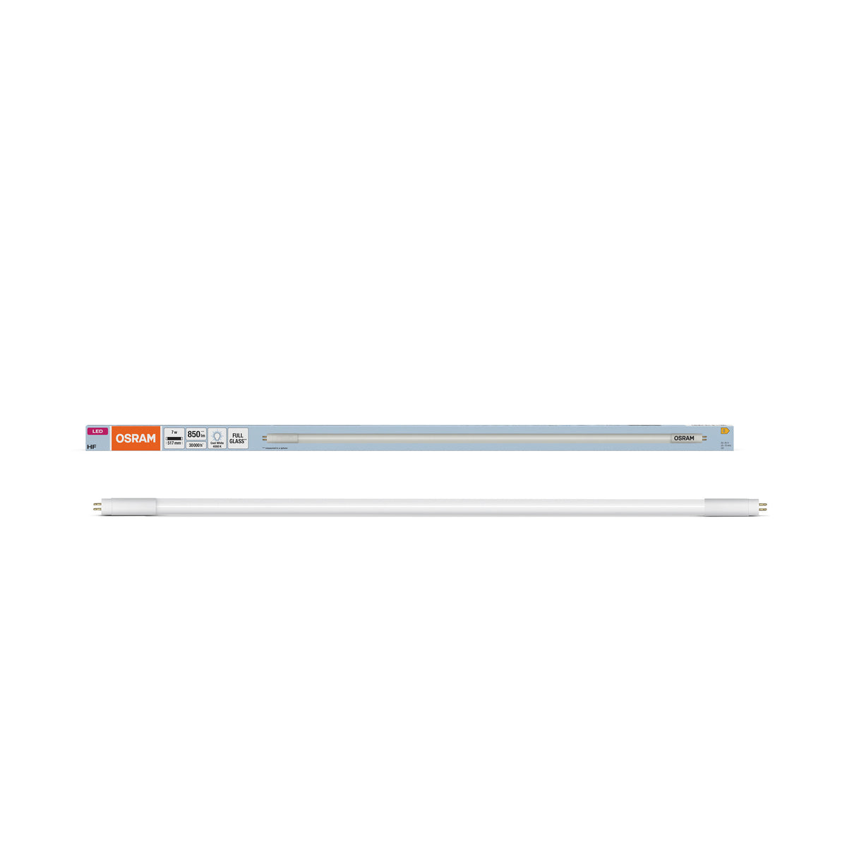 OSRAM LED TUBE T5 HF SHORT in Röhre, zweiseitig gesockelt-Form, Leuchtmittel, Bleifreies Glas, Matt, 7 W, (ex 13 W), 850 lm, Kaltweiß, 4000 K, 30000 h, CRI 80