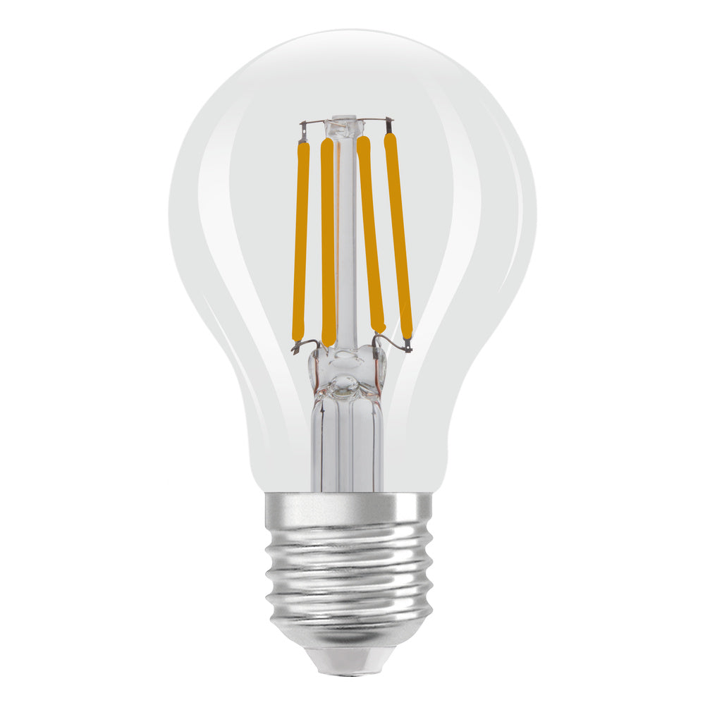 OSRAM CLASSIC A GLOWdim LED Lampe 4W 822…827 E27, 470 lm, 2200…2700 K, Tunable Warm White-LEDVANCE Shop