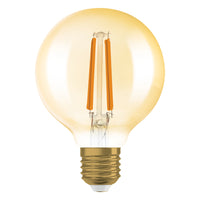 OSRAM VINTAGE 1906® LED Lampe LED CLASSIC Globe Dimmable 7.2W 824 Gold E27, 806 lm, 2400 K, Comfort warm white-LEDVANCE Shop