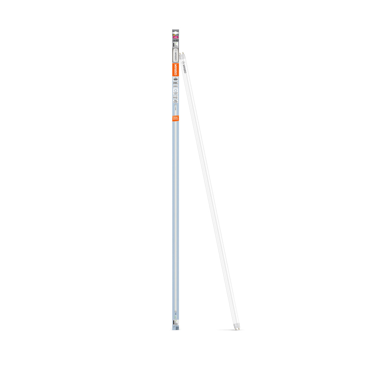 OSRAM LED TUBE T8 EM ULTRA OUTPUT in Röhre, zweiseitig gesockelt-Form, LED-Röhre, Bleifreies Glas, Matt, 2 W, (ex 36 W), 2400 lm, Kaltweiß, 4000 K, 30000 h, CRI 80