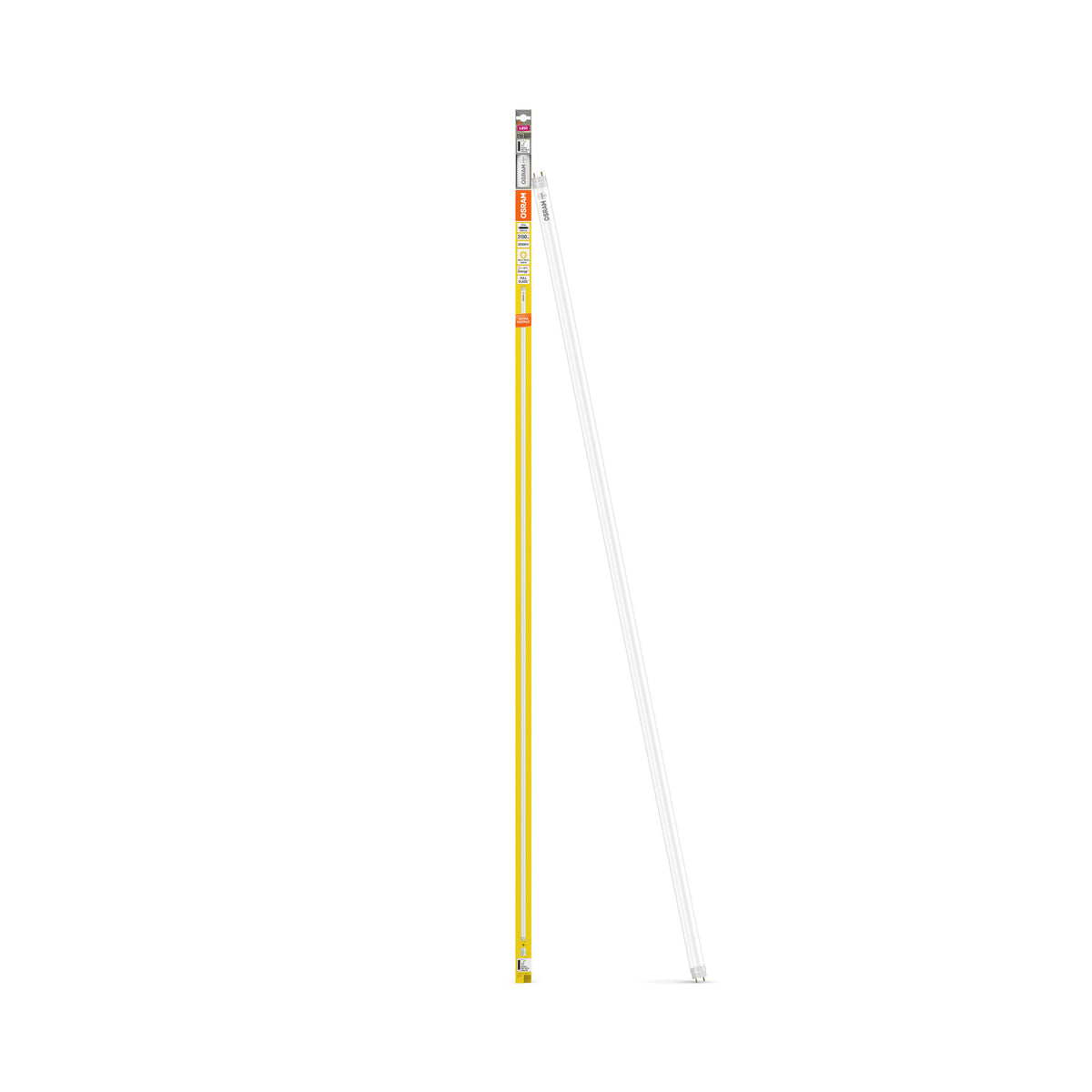 OSRAM LED TUBE T8 EM ULTRA OUTPUT in Röhre, zweiseitig gesockelt-Form, LED-Röhre, Bleifreies Glas, Matt, 29 W, (ex 58 W), 3150 lm, Warmweiß, 3000 K, 30000 h, CRI 80
