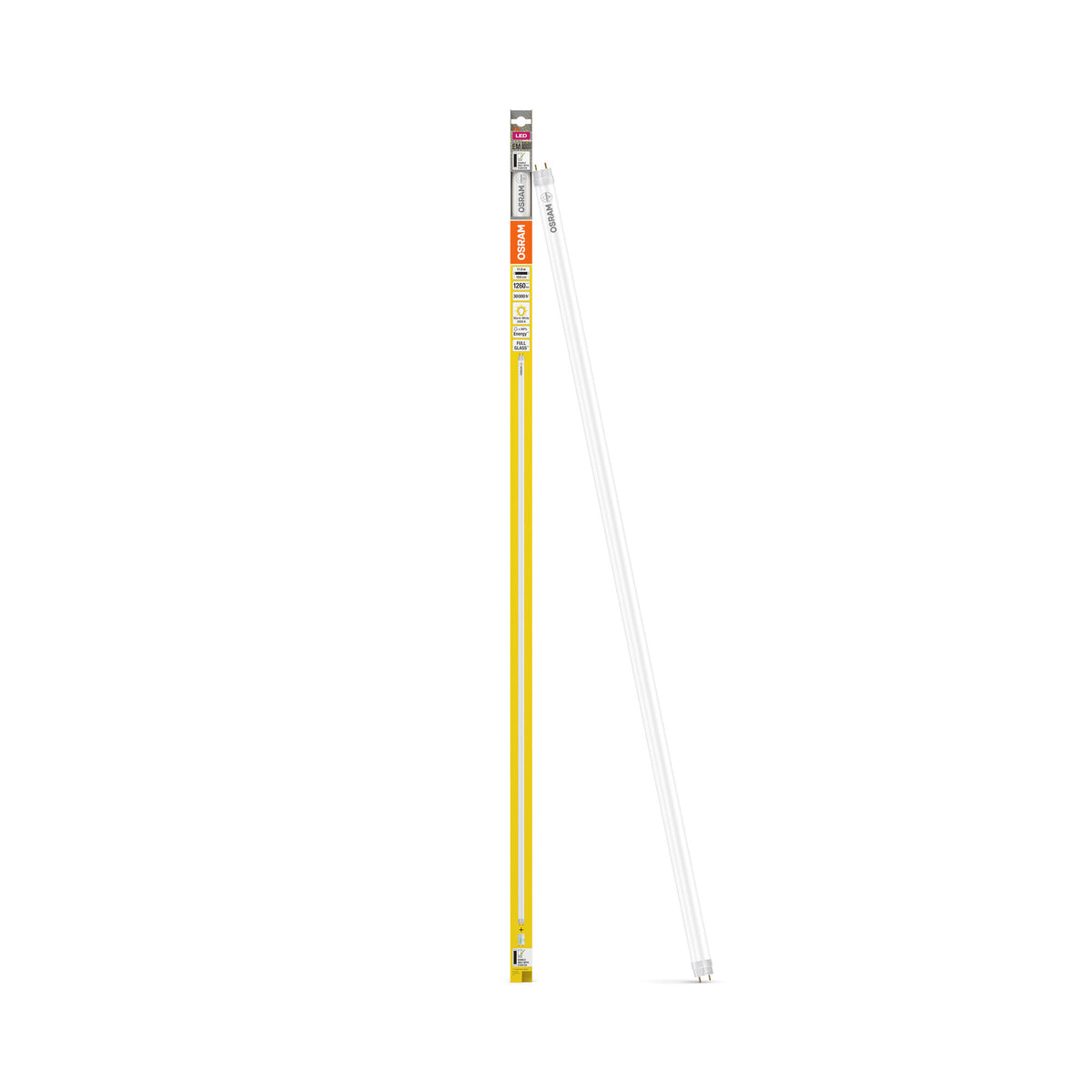 OSRAM LED TUBE T8 EM in Röhre, zweiseitig gesockelt-Form, LED-Röhre, Bleifreies Glas, Matt, 11,6 W, (ex 38 W), 1260 lm, Warmweiß, 3000 K, 30000 h, CRI 80