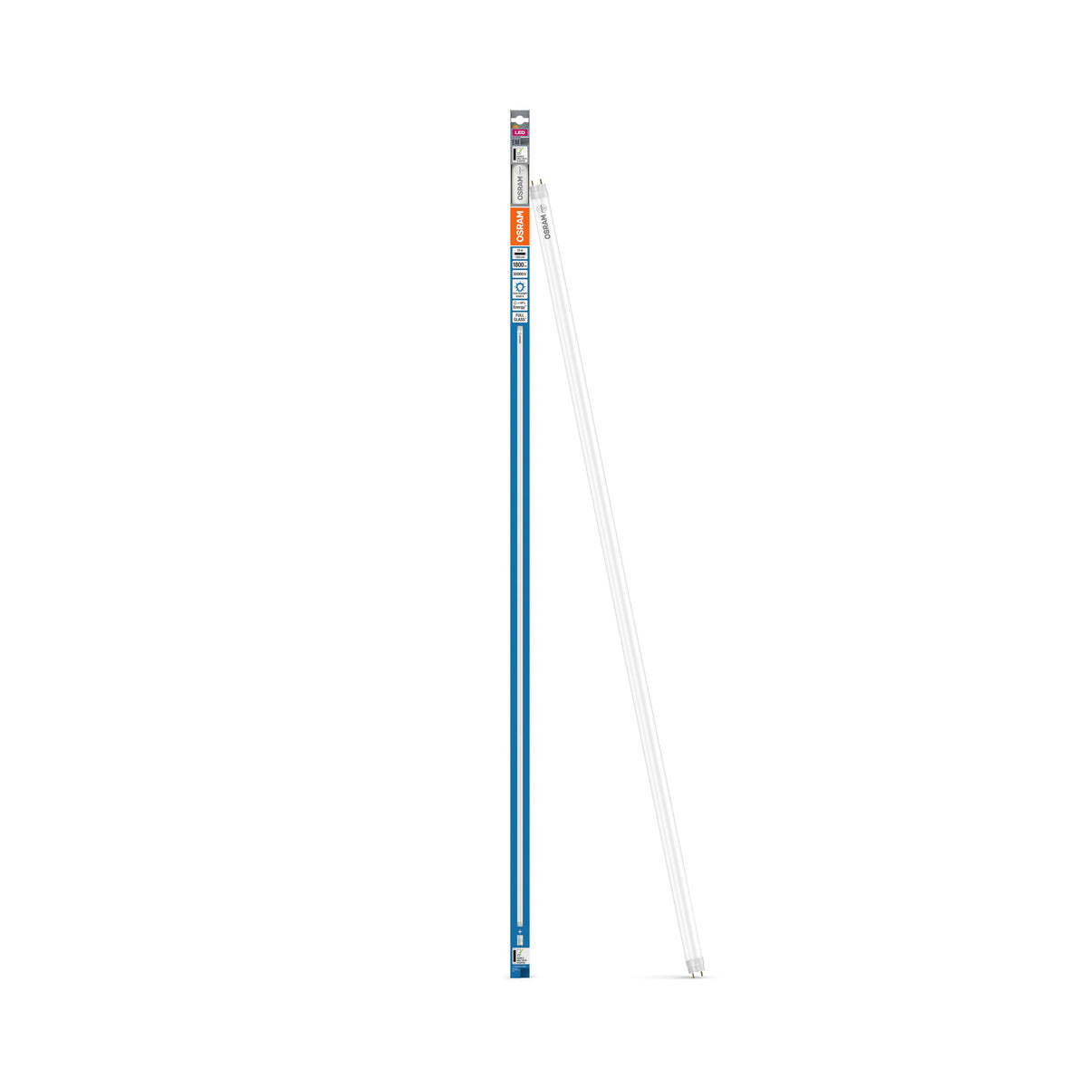 OSRAM LED TUBE T8 EM in Röhre, zweiseitig gesockelt-Form, LED-Röhre, Bleifreies Glas, Matt, 15 W, (ex 36 W), 1800 lm, Kaltweiß, 6500 K, 30000 h, CRI 80